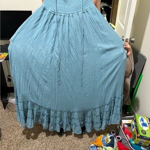 Fashion Nova Light Blue Skirt